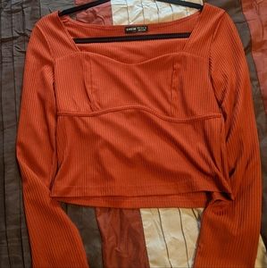 Shein Medium Crop top long sleeve